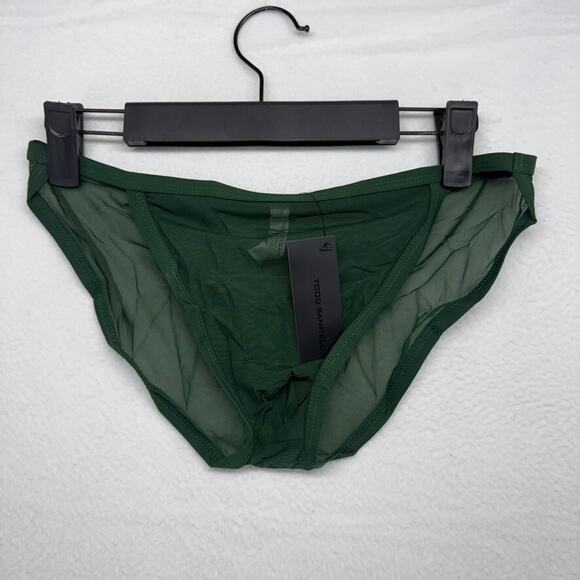 Todd Sanfield Underwear men's Medium Green Pine Defiant endurance Mesh Brief NEW - Picture 1 of 5